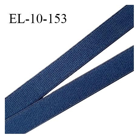 Elastique 10 mm lingerie haut de gamme fabriqué en France couleur bleu marine élastique souple largeur 10 mm prix au mètre