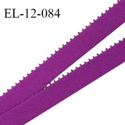 Elastique 12 mm lingerie haut de gamme couleur violet fabriqué en France largeur 12 mm prix au mètre