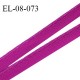 Elastique 8 mm lingerie haut de gamme fabriqué en France couleur rose magenta avec liseré brillant largeur 8 mm prix au mètre