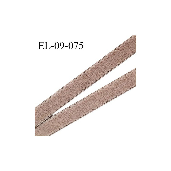 Elastique 9 mm lingerie couleur amaretto doux au toucher haut de gamme Fabriqué en France largeur 9 mm prix au mètre