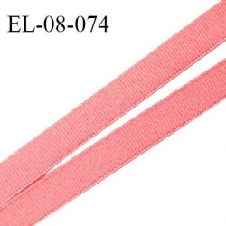Elastique 8 mm lingerie haut de gamme fabriqué en France couleur rose melba élastique souple largeur 8 mm prix au mètre