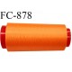 Cone 5000 m fil mousse polyamide n°120 couleur orange longueur 5000 mètres bobiné en France