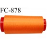 Cone 5000 m fil mousse polyamide n°120 couleur orange longueur 5000 mètres bobiné en France
