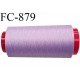 Cone 1000 m fil mousse polyamide n°120 couleur lilas longueur 1000 mètres bobiné en France