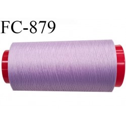 Cone 1000 m fil mousse polyamide n°120 couleur lilas longueur 1000 mètres bobiné en France