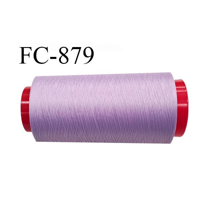 Cone 2000 m fil mousse polyamide n°120 couleur lilas longueur 2000 mètres  bobiné en France