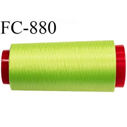Cone 5000 m fil mousse polyamide n°120 couleur anis longueur 5000 mètres  bobiné en France