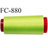 Cone 5000 m fil mousse polyamide n°120 couleur anis longueur 5000 mètres bobiné en France