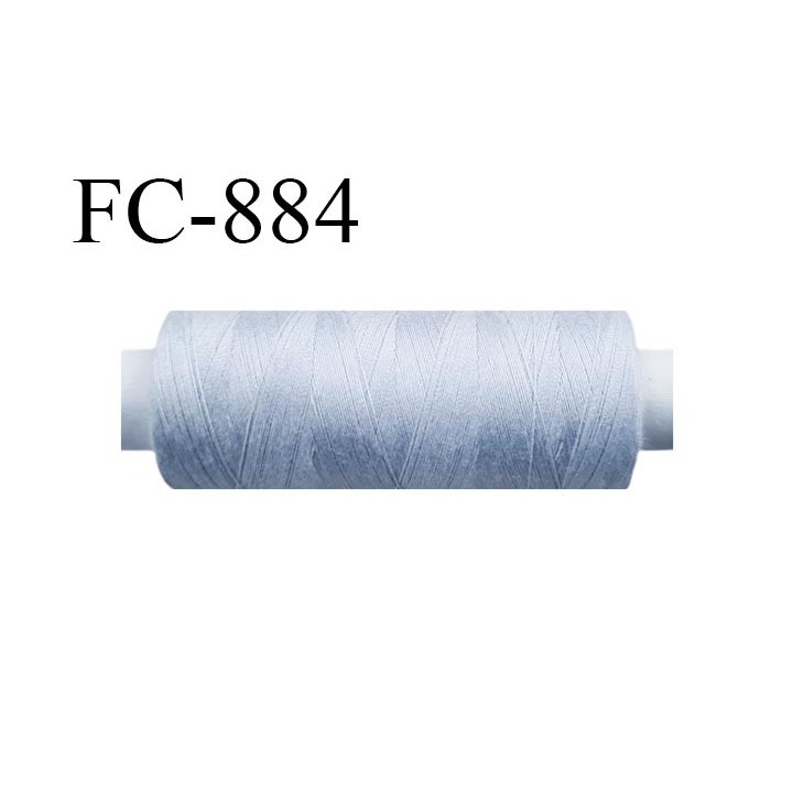Bobine 500 m fil Polyester n° 120 gris 500 mètres fil européen bobiné en Europe ou France certifié oeko tex
