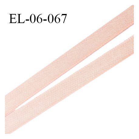 Elastique 6 mm fin spécial lingerie couleur rose pêche grande marque fabriqué en France prix au mètre