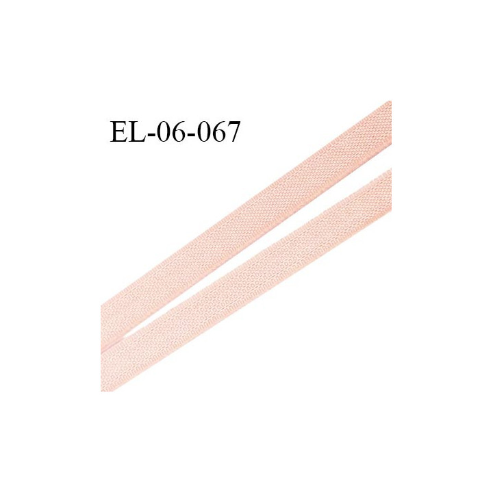 Elastique 6 mm fin spécial lingerie couleur rose pêche grande marque fabriqué en France prix au mètre