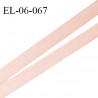 Elastique 6 mm fin spécial lingerie couleur rose pêche grande marque fabriqué en France prix au mètre