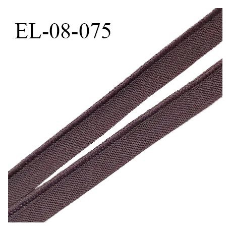 Elastique 8 mm lingerie haut de gamme fabriqué en France couleur ébène largeur 8 mm prix au mètre