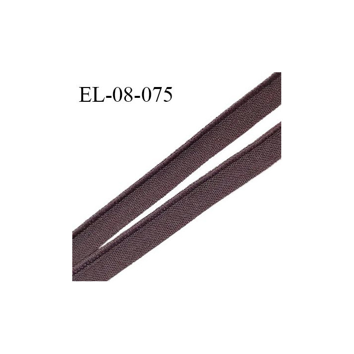 Elastique 8 mm lingerie haut de gamme fabriqué en France couleur ébène largeur 8 mm prix au mètre