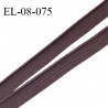Elastique 8 mm lingerie haut de gamme fabriqué en France couleur ébène largeur 8 mm prix au mètre