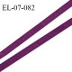 Elastique lingerie 7 mm très haut de gamme couleur violet hortensia inscription Sonia Rykiel prix au mètre