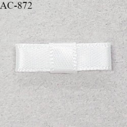 Noeud lingerie satin 25 mm couleur blanc haut de gamme largeur 25 mm hauteur 7 mm prix à l'unité