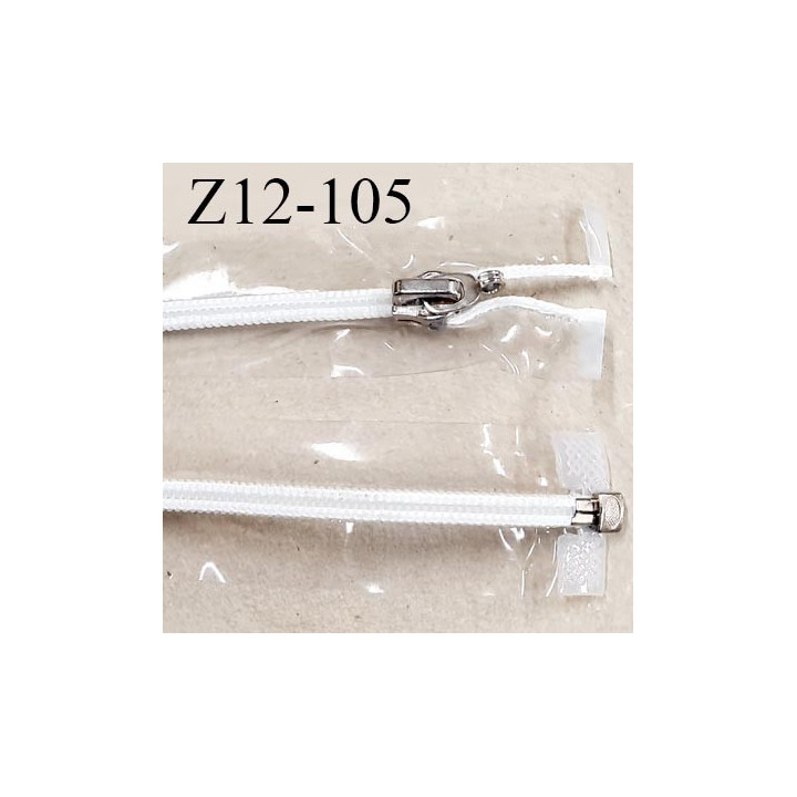 Fermeture zip 12 cm couleur transparente vinyle séparable glissière nylon curseur en métal ouvert spécial prix à l'unité