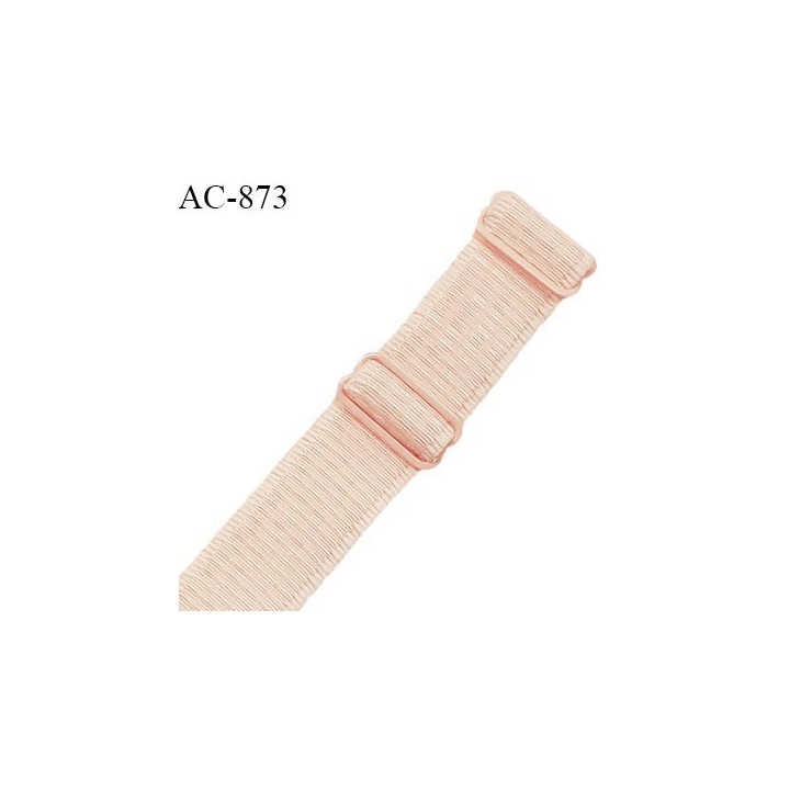 Bretelle lingerie SG 24 mm très haut de gamme couleur champagne rosé longueur 42 cm prix à l'unité