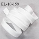 Elastique 10 mm bretelle lingerie haut de gamme fabriqué en France couleur blanc élastique souple et brillant prix au mètre