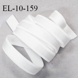 Elastique 10 mm bretelle lingerie haut de gamme fabriqué en France couleur blanc élastique souple et brillant prix au mètre
