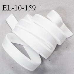 Elastique 10 mm bretelle lingerie haut de gamme fabriqué en France couleur blanc élastique souple et brillant prix au mètre