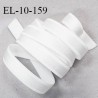Elastique 10 mm bretelle lingerie haut de gamme fabriqué en France couleur blanc élastique souple et brillant prix au mètre