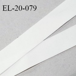 Elastique 20 mm haut de gamme élastique souple couleur blanc fabriqué en France largeur 20 mm prix au mètre