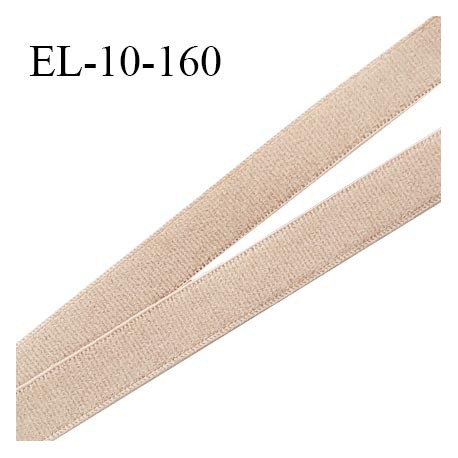 Elastique 10 mm lingerie haut de gamme fabriqué en France couleur beige poudré élastique souple largeur 10 mm prix au mètre