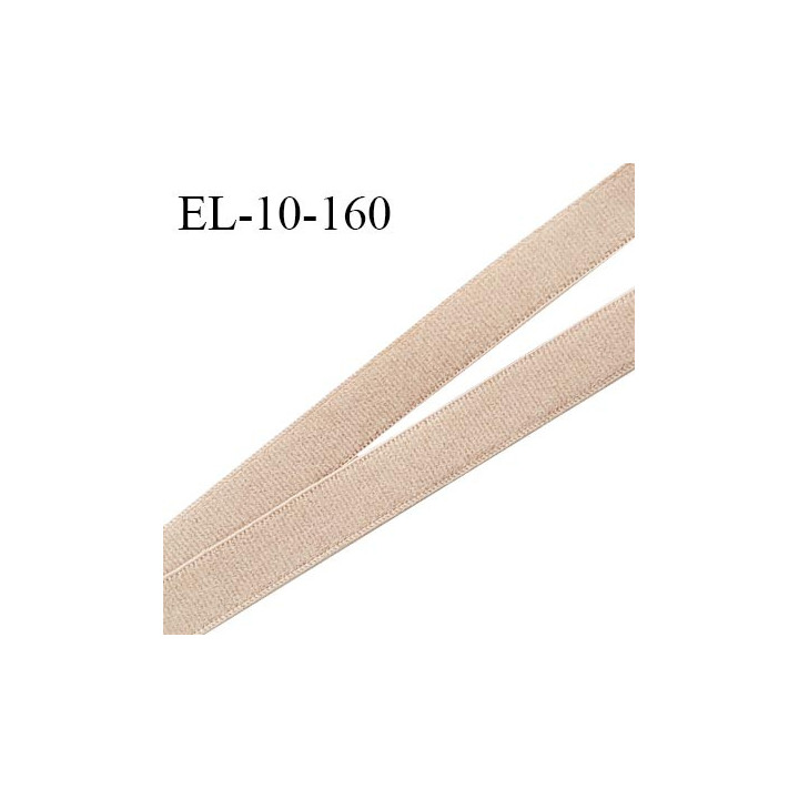 Elastique 10 mm lingerie haut de gamme fabriqué en France couleur beige poudré élastique souple largeur 10 mm prix au mètre