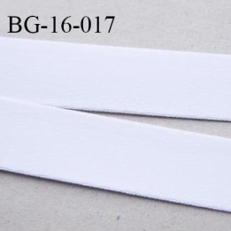 Devant bretelle 16 mm polyamide attache bretelle rigide pour anneaux couleur blanc haut de gamme prix au mètre