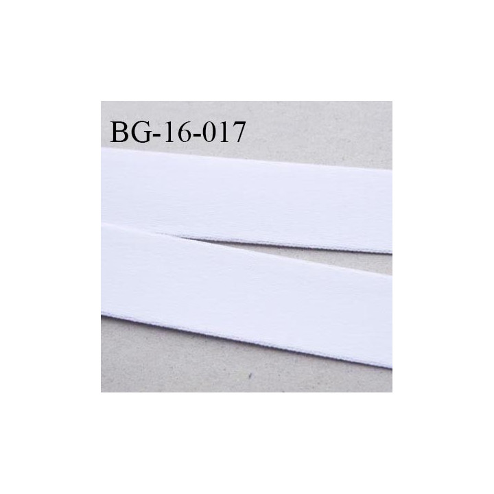 Devant bretelle 16 mm polyamide attache bretelle rigide pour anneaux couleur blanc haut de gamme prix au mètre