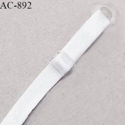Bretelle lingerie SG 10 mm couleur blanc brillant longueur 46 cm prix à l'unité