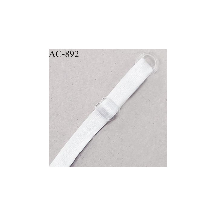 Bretelle lingerie SG 10 mm couleur blanc brillant longueur 46 cm prix à l'unité