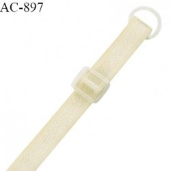 Bretelle lingerie SG 10 mm couleur doré light brillant longueur 42 cm prix à l'unité