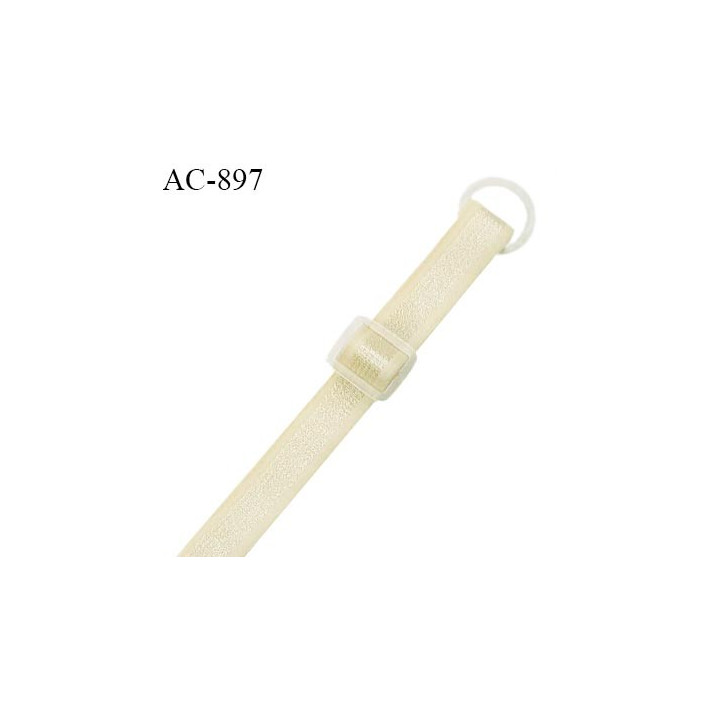 Bretelle lingerie SG 10 mm couleur doré light brillant longueur 42 cm prix à l'unité