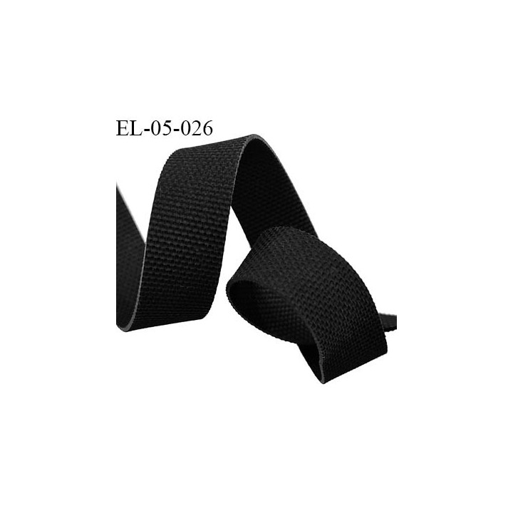 Elastique gomme largeur 5 mm épaisseur 0.6 mm caoutchouc  laminette  gros grain très très résistantes couleur noir