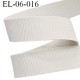 Elastique caoutchouc gomme laminette largeur 6 mm épaisseur 0.8 mm gros grain très très résistantes couleur gris blanc