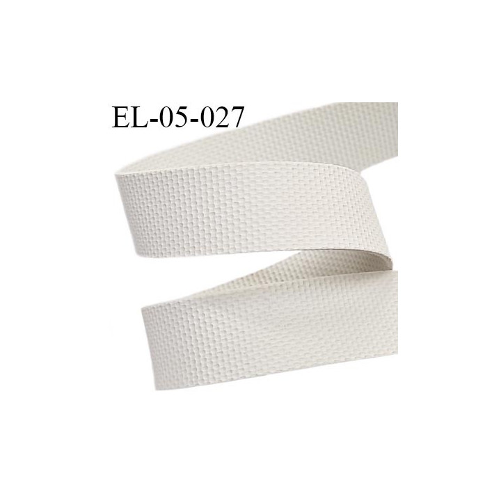 Elastique gomme largeur 5 mm épaisseur 0.6 mm caoutchouc  laminette  gros grain très très résistantes couleur gris blanc
