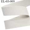 Elastique gomme largeur 3 mm épaisseur 0.8 mm caoutchouc laminette gros grain très très résistantes couleur gris blanc