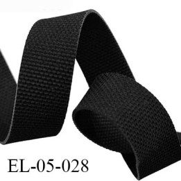 Elastique gomme largeur 5 mm épaisseur 0.8 mm caoutchouc  laminette  gros grain très très résistantes couleur noir