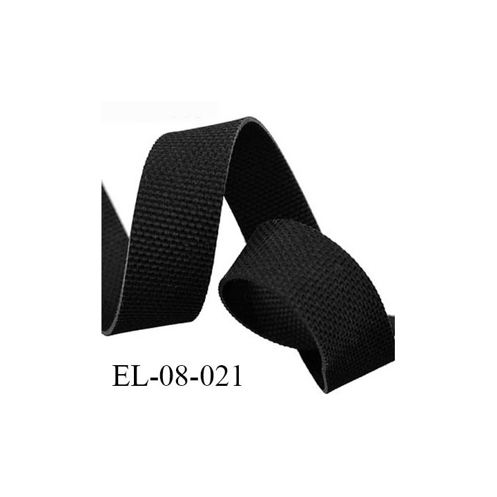 Elastique caoutchouc gomme laminette largeur 8 mm épaisseur 0.8 mm gros grain très très résistantes couleur noir
