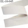 Elastique caoutchouc gomme laminette largeur 10 mm épaisseur 0.6 mm gros grain très très résistantes couleur gris blanc