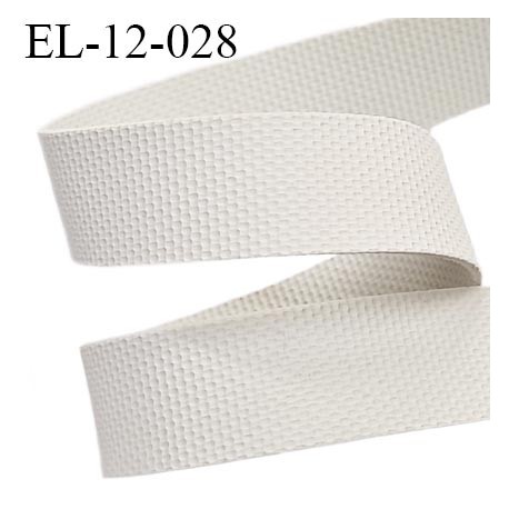 Elastique 12 mm caoutchouc gomme laminette largeur 10 mm épaisseur 0.6 mm gros grain très très résistantes couleur gris blanc