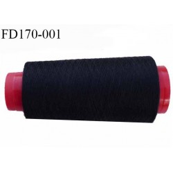 Destockage cône fil polyester fil n° 30 couleur noir longueur de 800 mètres bobiné en France