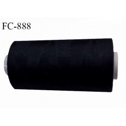 cône fil polyester fil n° 30 couleur noir longueur de 2500 mètres bobiné en France