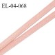 Elastique 4 mm fin spécial lingerie élastique souple style velours couleur rose poudré fabriqué en France prix au mètre