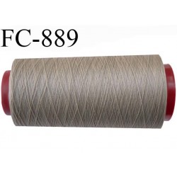 CONE 5000 m fil Polyester fil n°100 Coats épic couleur marron glacé 5000 m bobiné en France
