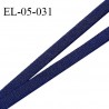 Elastique 5 mm lingerie haut de gamme fabriqué en France couleur bleu marine largeur 5 mm légèrement bombé prix au mètre