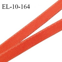 Elastique 10 mm lingerie haut de gamme fabriqué en France couleur orange pastel élastique souple doux au toucher prix au mètre